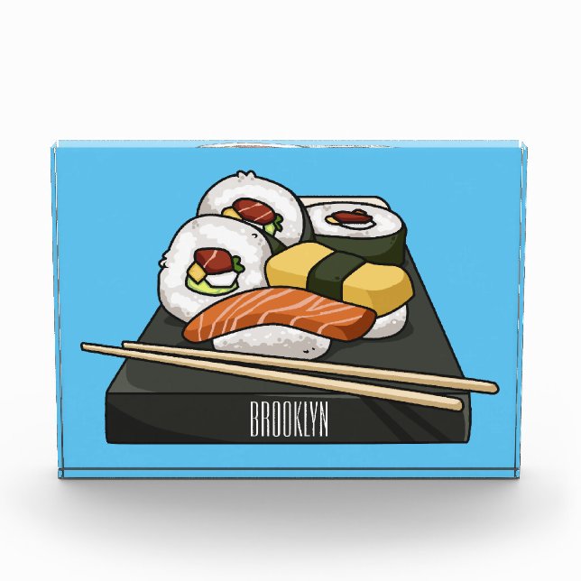 Bloque Para Fotos Ilustracion personalizado Sushi (Anverso)