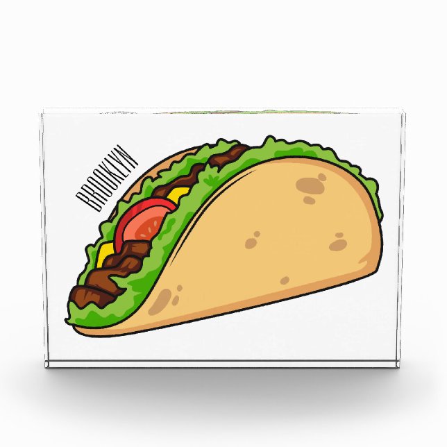Bloque Para Fotos Ilustracion personalizado Taco (Anverso)