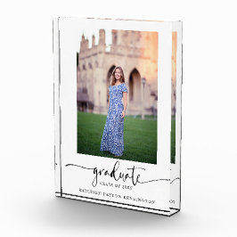 Bloque Para Fotos Imagen de graduación de guión elegante y moderna