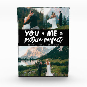 Bloque Para Fotos Imagen de recién casados tú y yo perfecta en negro