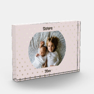 Bloque Para Fotos Imagen personalizada con texto de dos líneas perso