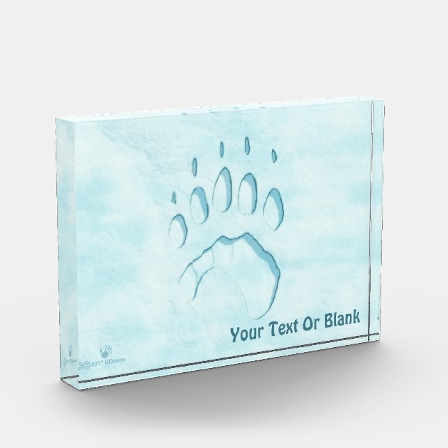 Bloque Para Fotos Impresión de la hoja de oso polar (Izquierda)