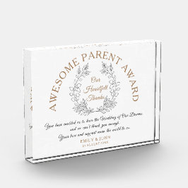 Bloque Para Fotos Increíble premio a padre de familia gracias a novi