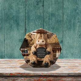 Bloque Para Fotos invitación de embarazo de granja de vacas de monta