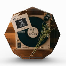 Invitación de embarazo de vintage de jugador con h