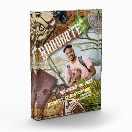 Bloque Para Fotos Invitación de graduación personalizada de aventure