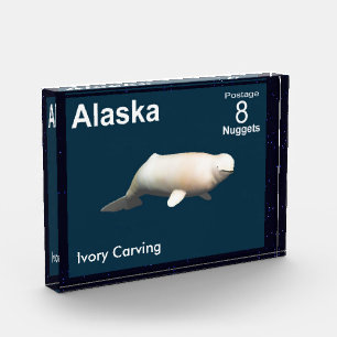 Bloque Para Fotos Ivory Beluga - Postatario de Alaska