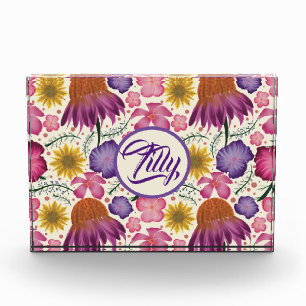 Bloque Para Fotos Jardín personalizado de flores silvestres