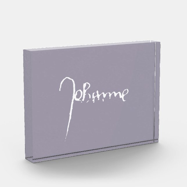 Bloque Para Fotos Jeanne d'Arc Saint Joan Heilige Johanna Signature (Izquierda)