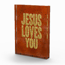 Jesús Te Ama Estimulo Cristiano Rústico