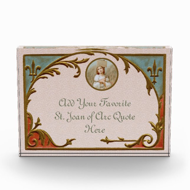 Bloque Para Fotos Juana de Arco quemándose en la toma (BF 01) (Anverso)