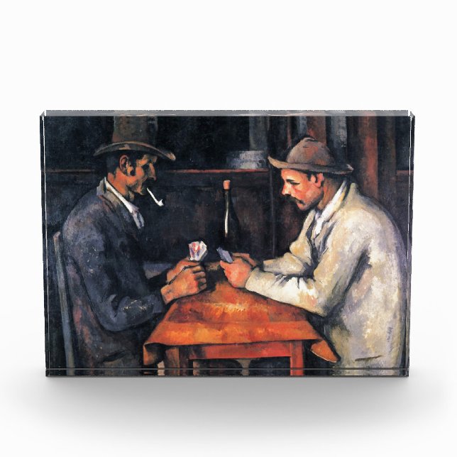 Bloque Para Fotos Jugadores de cartas Paul Cezanne Pining Art (Anverso)
