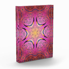 Bloque Para Fotos Kaleidoscopio del corazón radiante