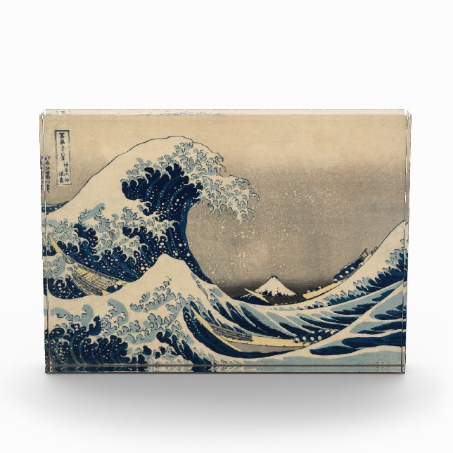Bloque Para Fotos Katsushika Hokusai. La gran ola de Kanagawa (Anverso)