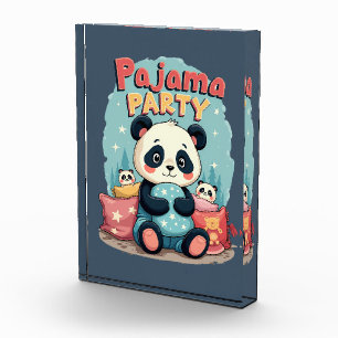 Bloque Para Fotos Kawaii Panda Pajama Fiesta Cosy Sleepover Estética