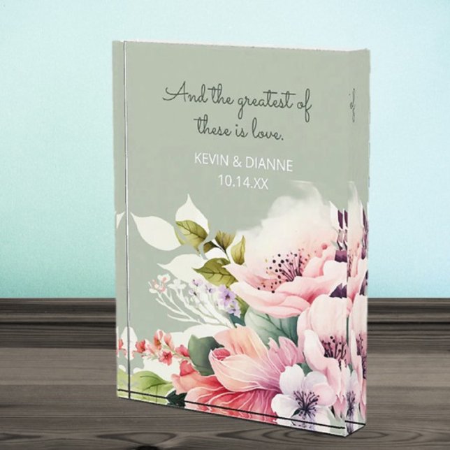 Bloque Para Fotos Keepsake Wedding Gift! Custom Love  (Subido por el creador)