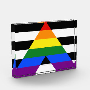 Bloque Para Fotos La bandera de aliado heterosexual de SlipperyJoe c