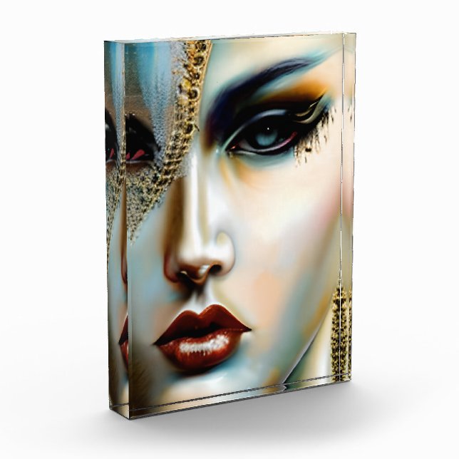 Bloque Para Fotos La bella etérea Diosa Dorada (Izquierda)