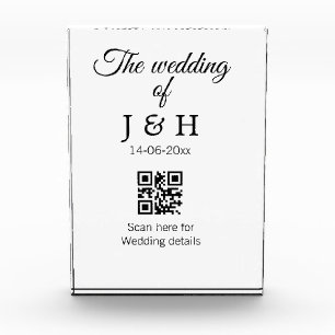 Bloque Para Fotos La boda del nombre de la pareja detalle del escane