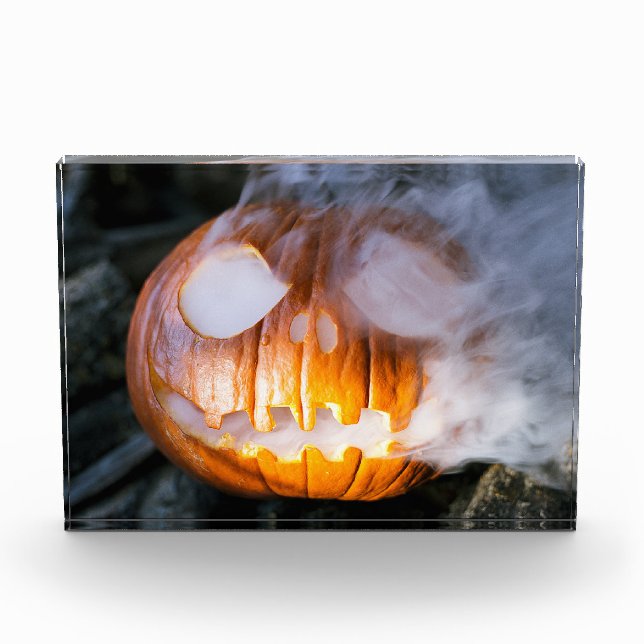Bloque Para Fotos La cabeza de Jack-o-Lantern del Jinete sin Cabeza  (Anverso)