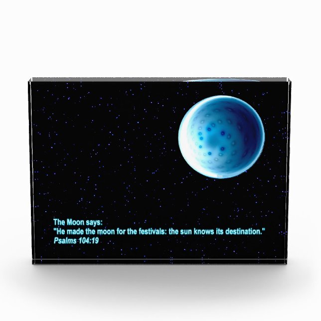 Bloque Para Fotos La luna - Perek Shirah (Anverso)