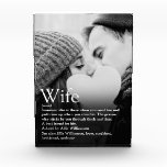 Bloque Para Fotos La mejor definición de esposa del mundo moderno<br><div class="desc">Personaliza para tu esposa especial para crear un regalo único para cumpleaños,  aniversarios,  bodas,  Navidades o cualquier día que quieras mostrar lo que significa para ti. Una manera perfecta de mostrarle lo increíble que es cada día. Diseñado por Thisisnotme©</div>