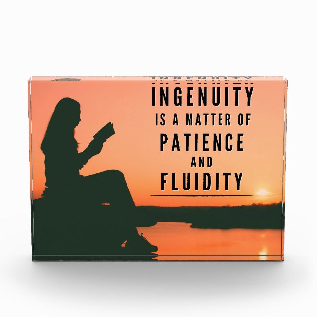 Bloque Para Fotos La paciencia de la ingenuidad - Inspiradora (Anverso)