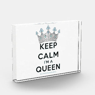 Bloque Para Fotos La reina tranquila de SlipperyJoe's corona de plat