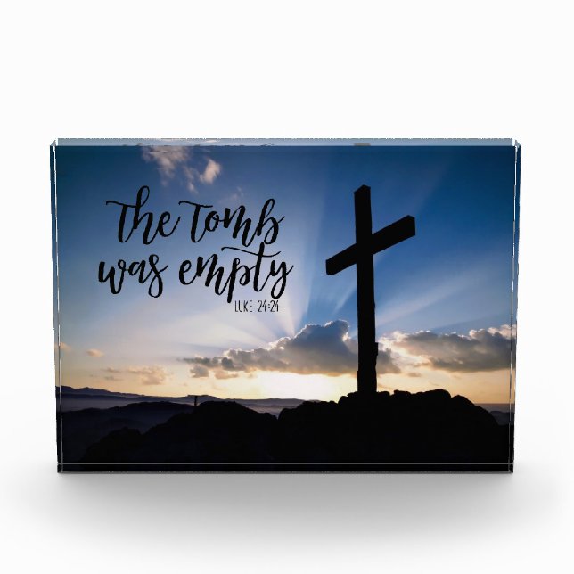 Bloque Para Fotos La Tumba estaba vacía (Anverso)