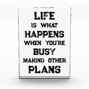 Bloque Para Fotos La Vida Es... Cita motivacional divertida