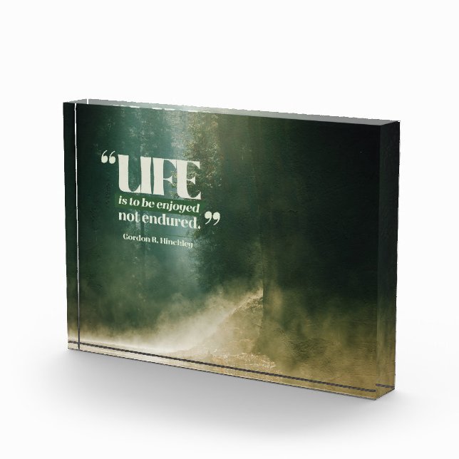 Bloque Para Fotos La vida es para ser disfrutada (Derecha)