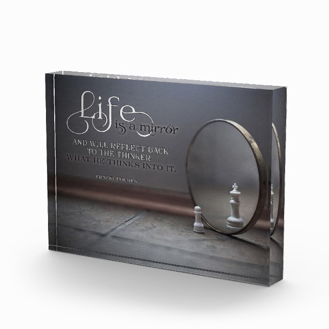 Bloque Para Fotos La Vida Es Un Espejo (Derecha)