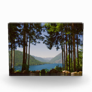 Bloque Para Fotos Lago Cushman, Washington en verano