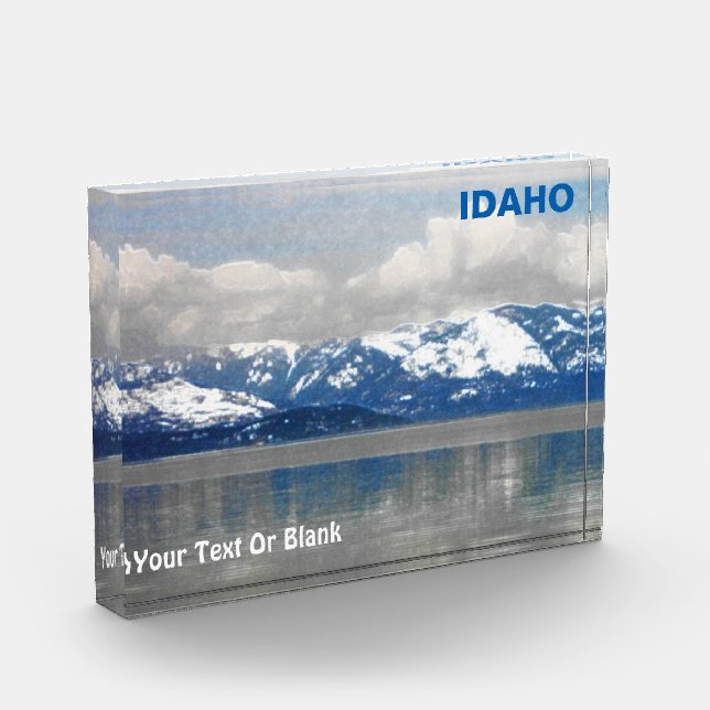 Bloque Para Fotos Lake Pend Oreille Winter (Izquierda)