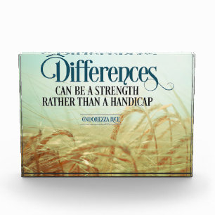 Bloque Para Fotos Las diferencias pueden ser una fuerza