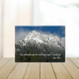 Bloque Para Fotos Las montañas llaman a la montaña nevada