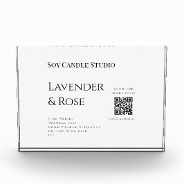 Bloque Para Fotos Lavender rosa soja negocios de velas añadir código