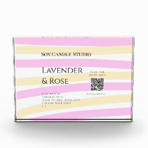Bloque Para Fotos Lavender rosa soja negocios de velas añadir código