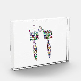 Bloque Para Fotos Letra hebrea 'CHET'