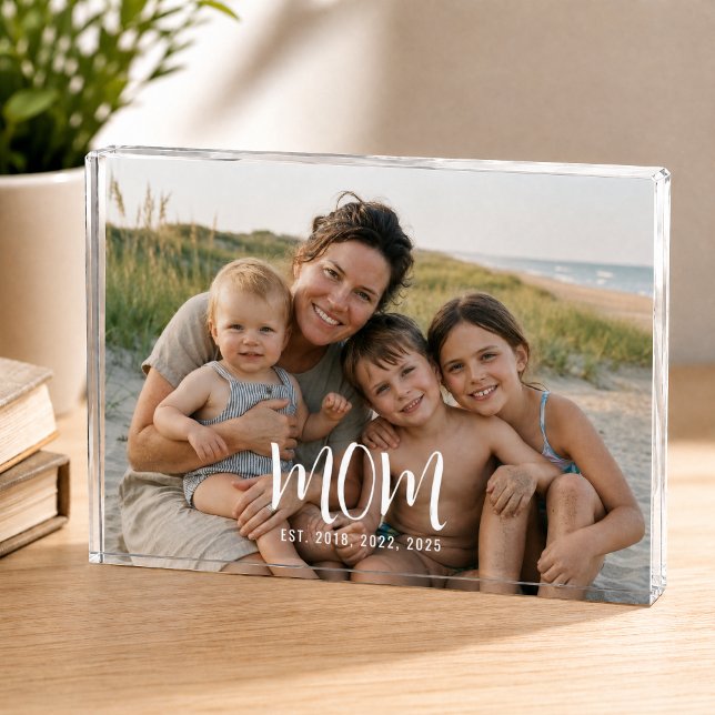 Bloque Para Fotos Letra Moderna Personalizada para Mamá (Subido por el creador)