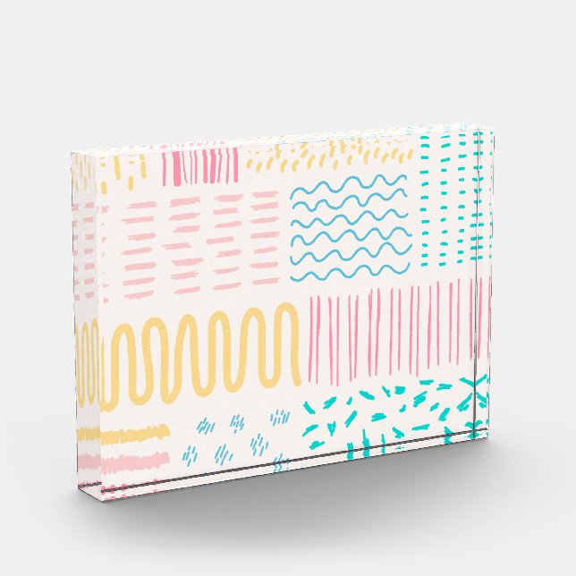 Bloque Para Fotos Líneas de patrón (Izquierda)