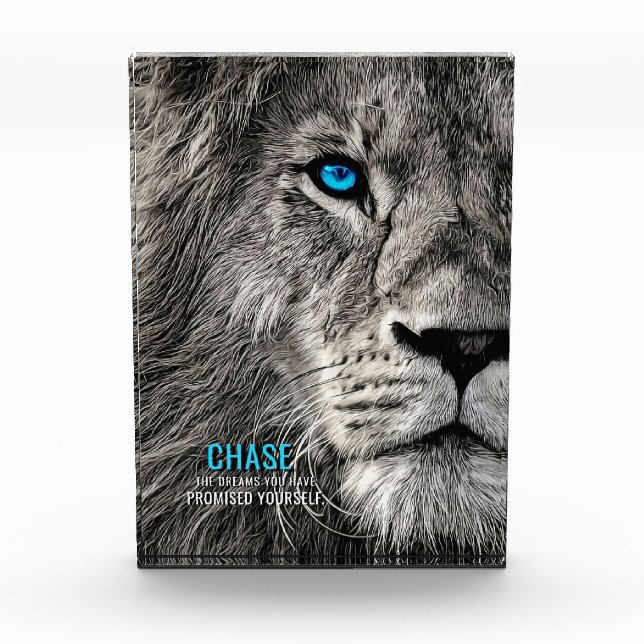 Bloque Para Fotos Lion Chase Your Dreams (Anverso)