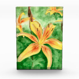 Bloque Para Fotos Lirios amarillos en el jardín