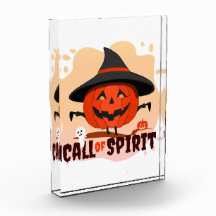 Bloque Para Fotos Llamado de Espíritu de Halloween