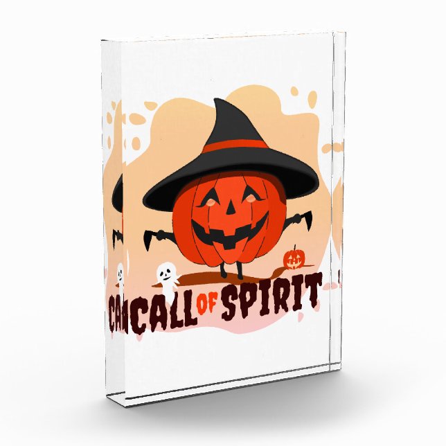 Bloque Para Fotos Llamado de Espíritu de Halloween (Izquierda)