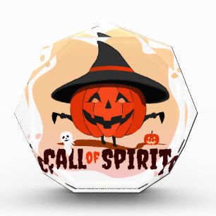 Bloque Para Fotos Llamado de Espíritu de Halloween
