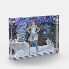 Bloque Para Fotos Lobos blancos