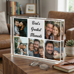 Bloque Para Fotos Los mejores momentos de papá, collage personalizad