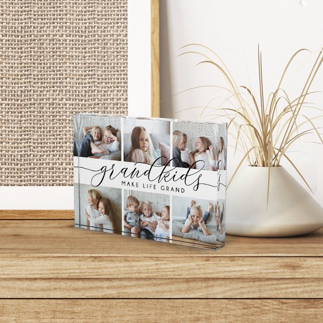 Bloque Para Fotos Los nietos hacen que la vida sea grande | Bloqueo  (Subido por el creador)