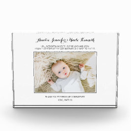 Bloque Para Fotos Los padrinos modernos gracias Keepsake